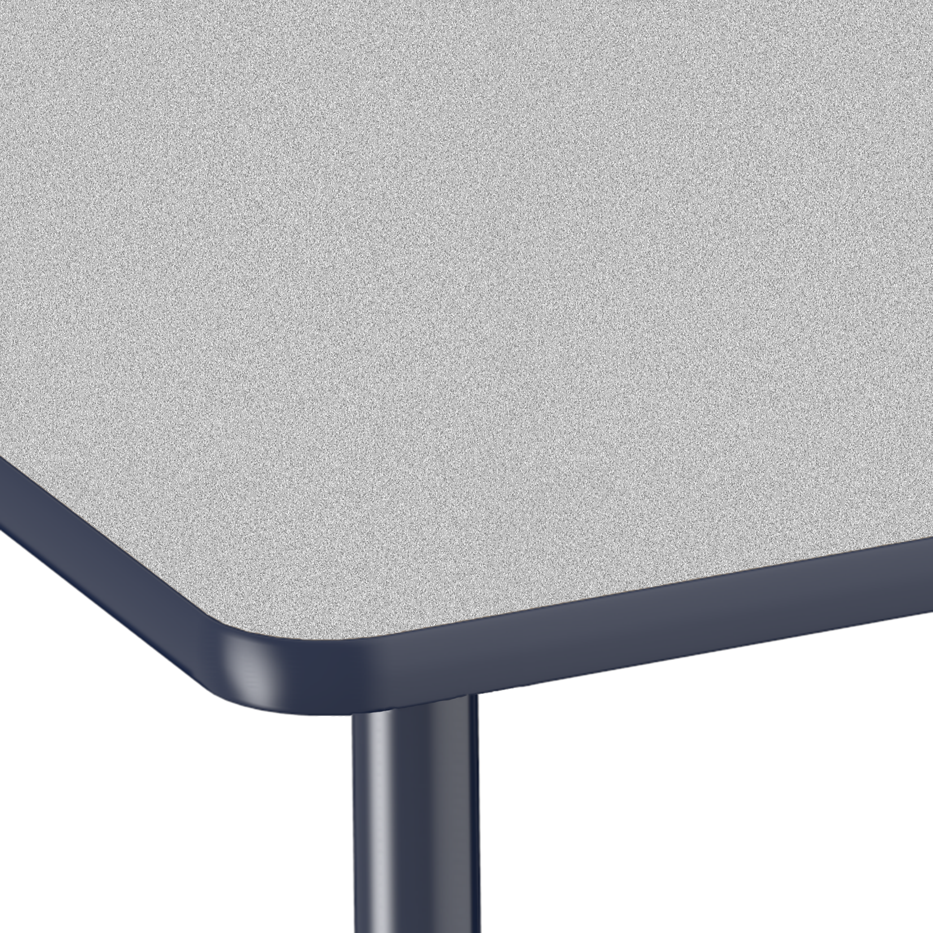 Adapte 30" x 72" Rectangle Activity Table with Adjustable Tapered Legs - Gray/Navy