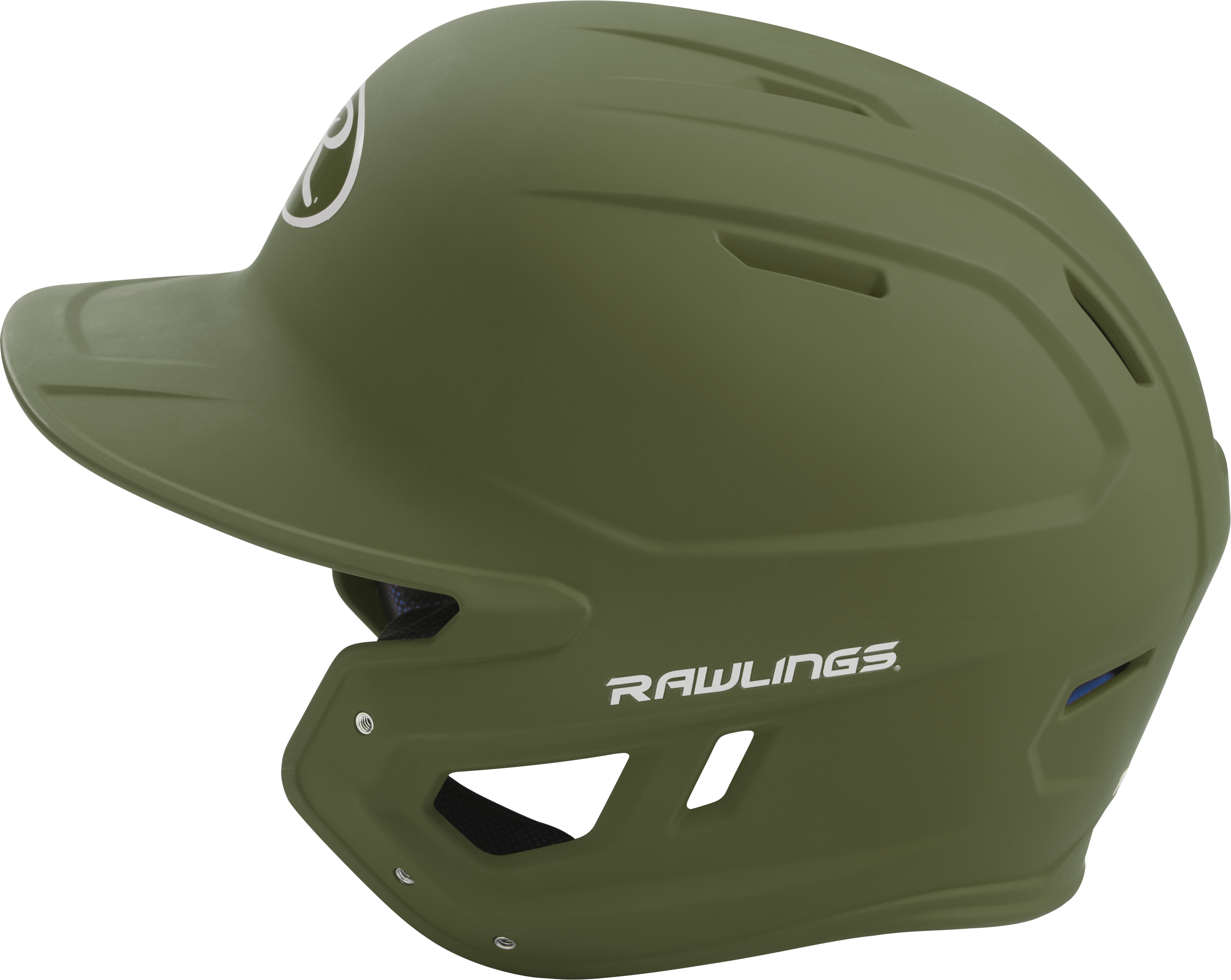 Rawlings Mach Matte Senior Baseball Helmet - Military Green