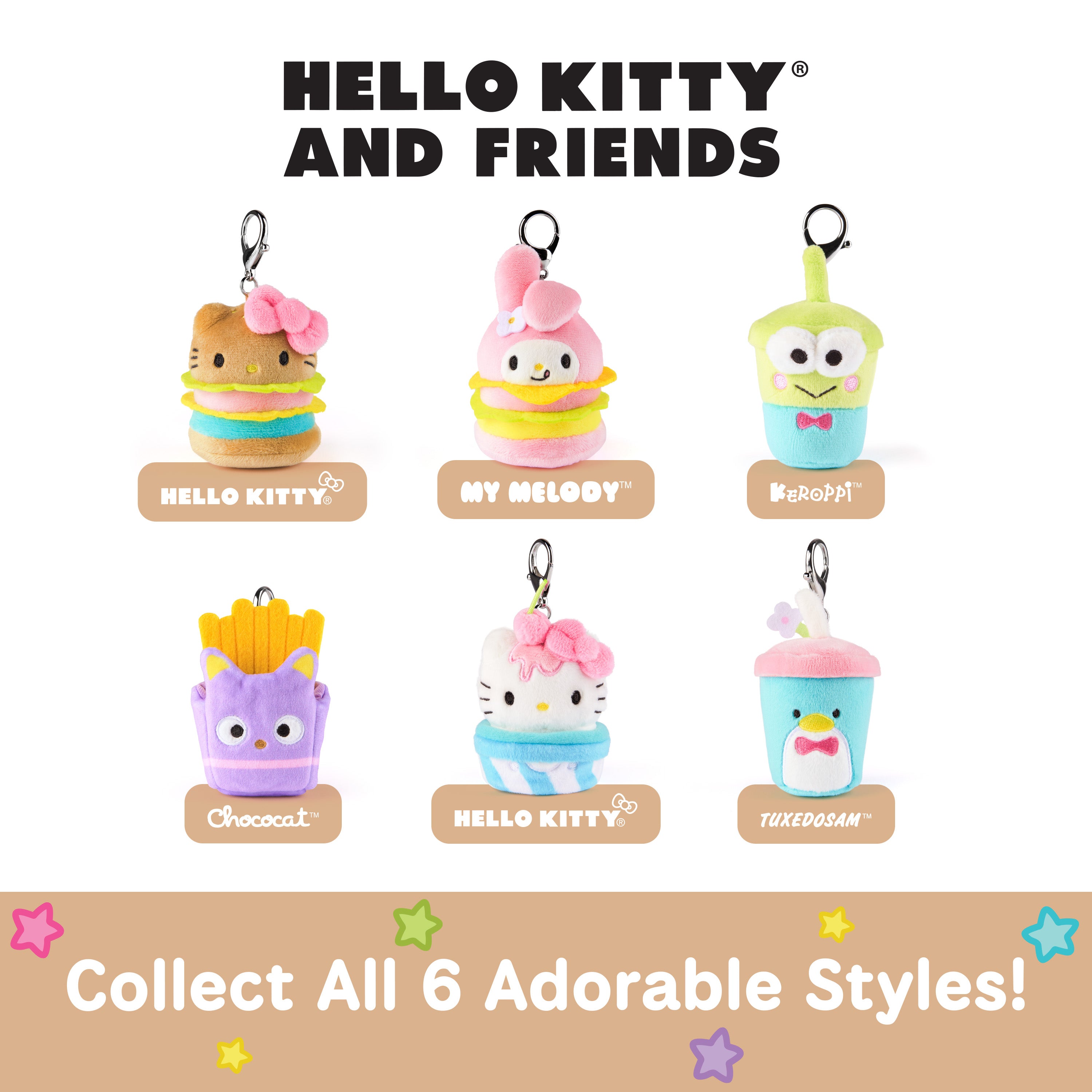 GUND Sanrio Hello Kitty and Friends Fast Food Surprise Plush Toy, Mystery Unboxing Stuffed Animal for Ages 1 and Up, Multicolor, 4” 1 of 6 Styles