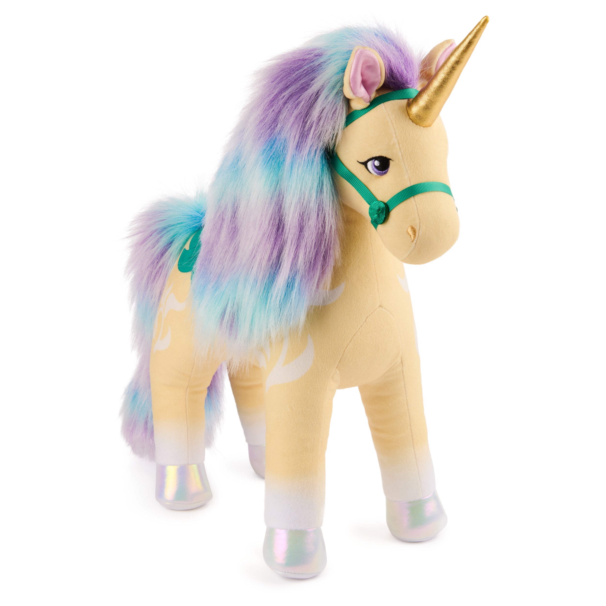Unicorn Academy Official Leaf Plush Toy,  Unicorn Stuffed Animal, Toys for Girls Ages 1 & Up, Yellow, 15”
