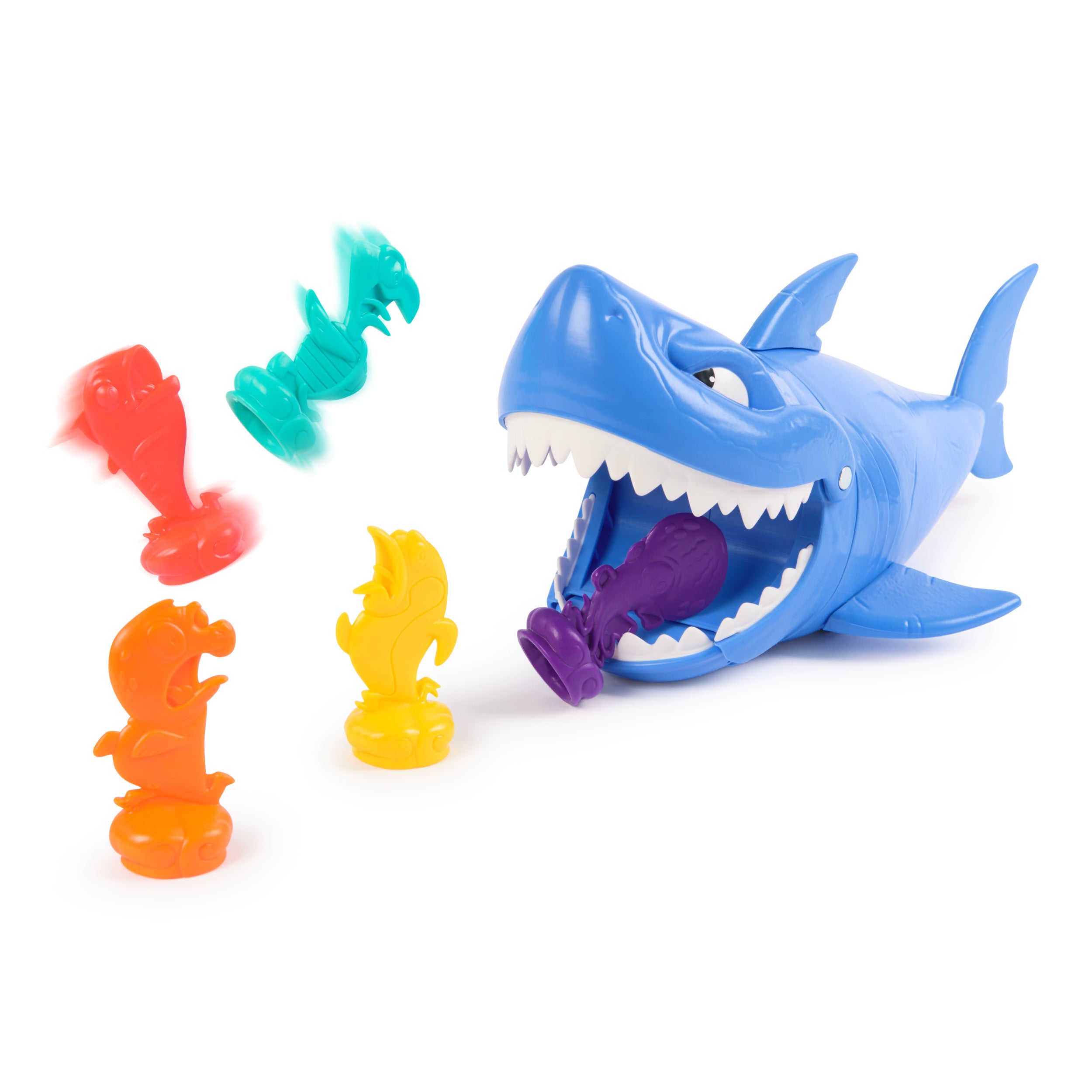 Spin Master Games, Shark Strike, Bowling Game with Wind-Up Jaw-Chomping Action, Easy Activity Toy for Preschoolers, Fun for Kids & Family, 2-4 Players, for Ages 5 & Up