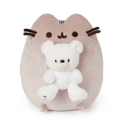 GUND Pusheen with Kai Bear Plush, Stuffed Animal Cat with Teddy Bear for Ages 8 and Up, 9.5”, Gray