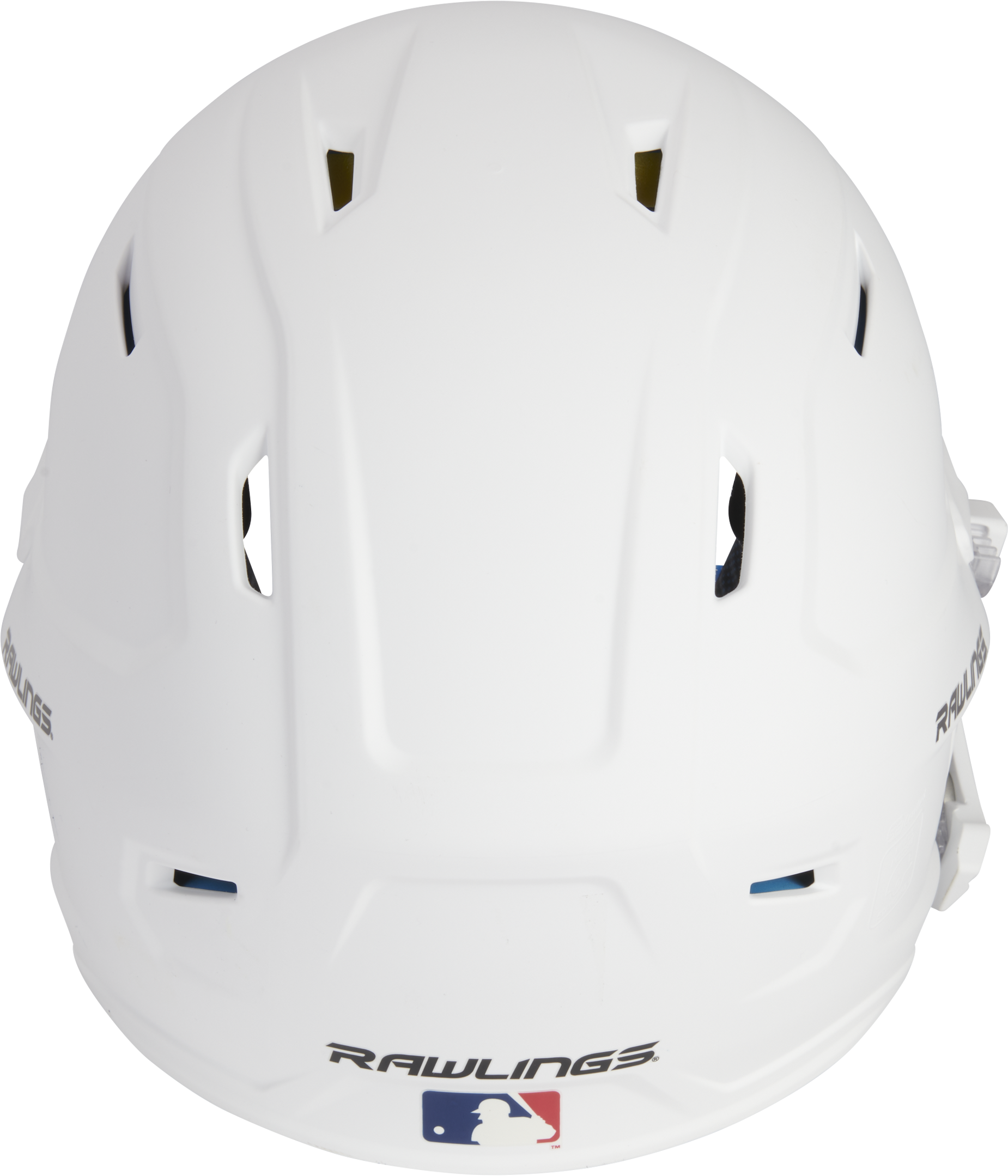 Rawlings Mach Adjust With Lhb Extension Matte Senior Batting Helmet - White