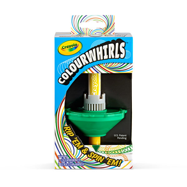 Crayola Colourwhirls (1ct), Gyro Spin Art Toy, Spinning Top Toy for Kids, Art & Craft Kit, Gift for Boys & Girls, Ages 6, 7, 8
