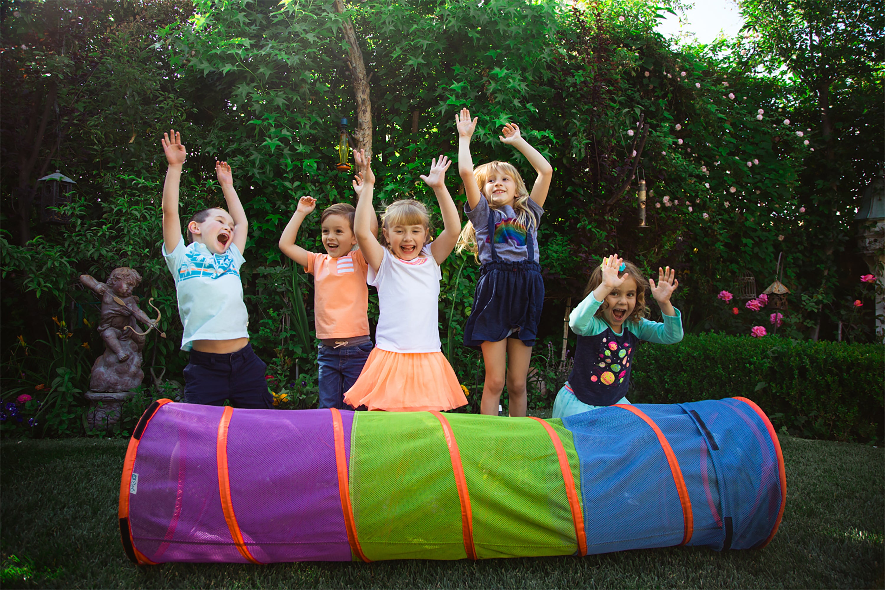 Institutional See-Thru 6FT Tunnel - Blue / Green / Purple