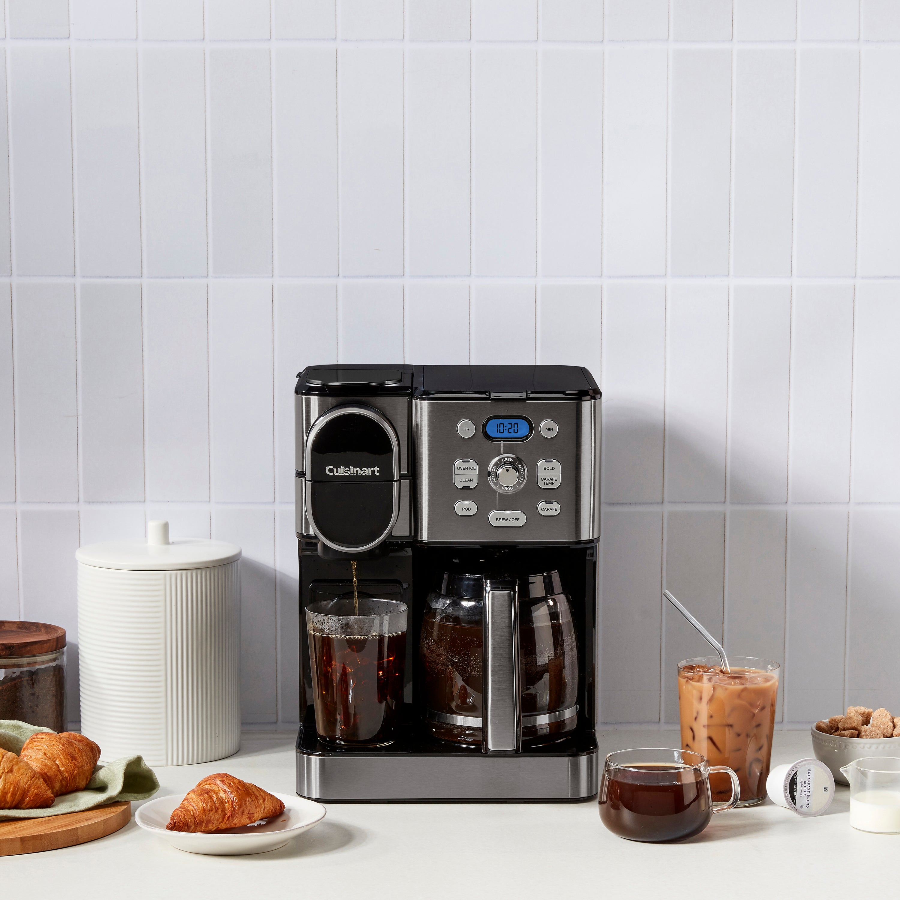 Coffee Center® 2-in-1 Coffee Maker Black Stainless