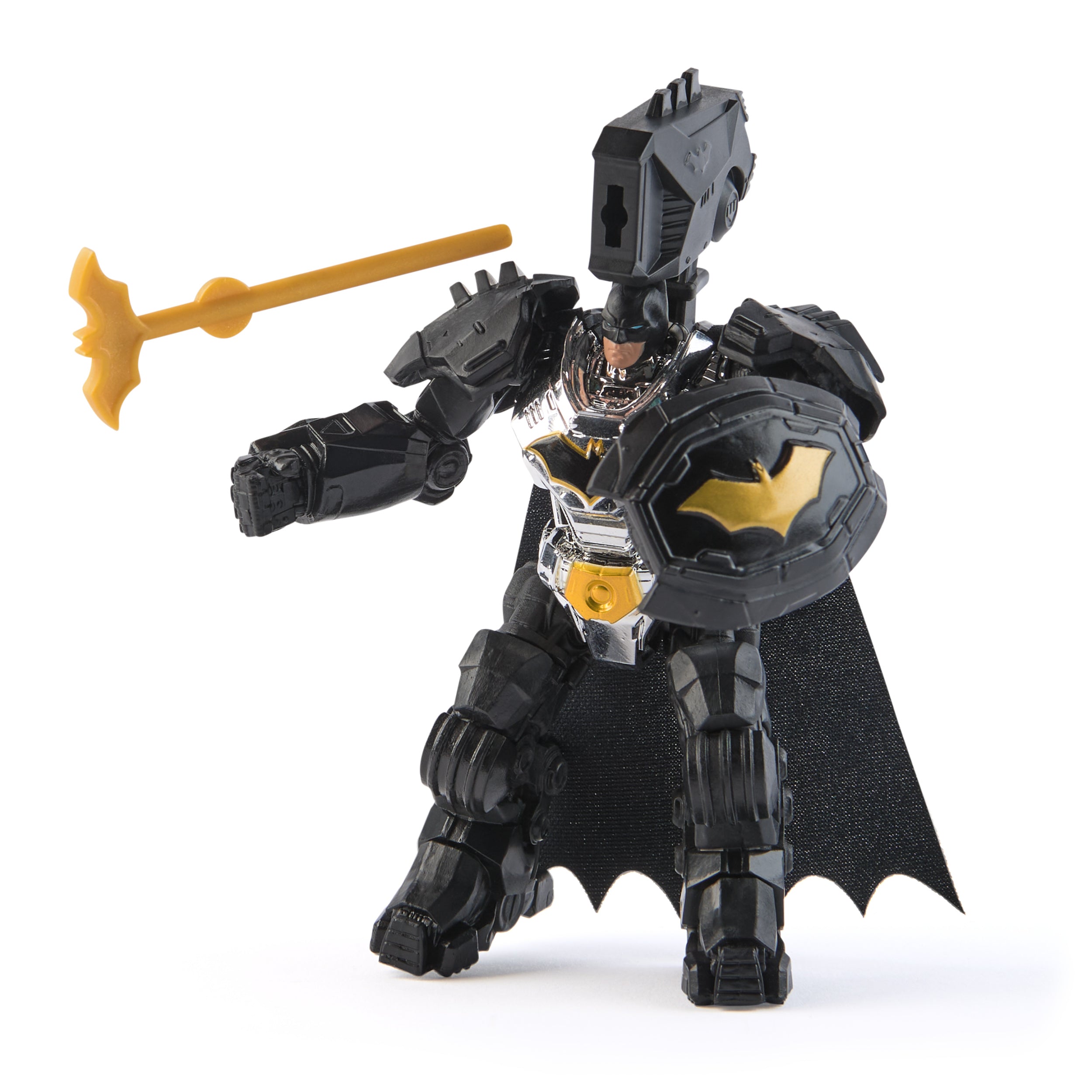 DC Comics Metal Force Batman Action Figure, 4.3-Inch with Accessories, Super Hero Collectible Kids Toys for Boys and Girls Ages 4+