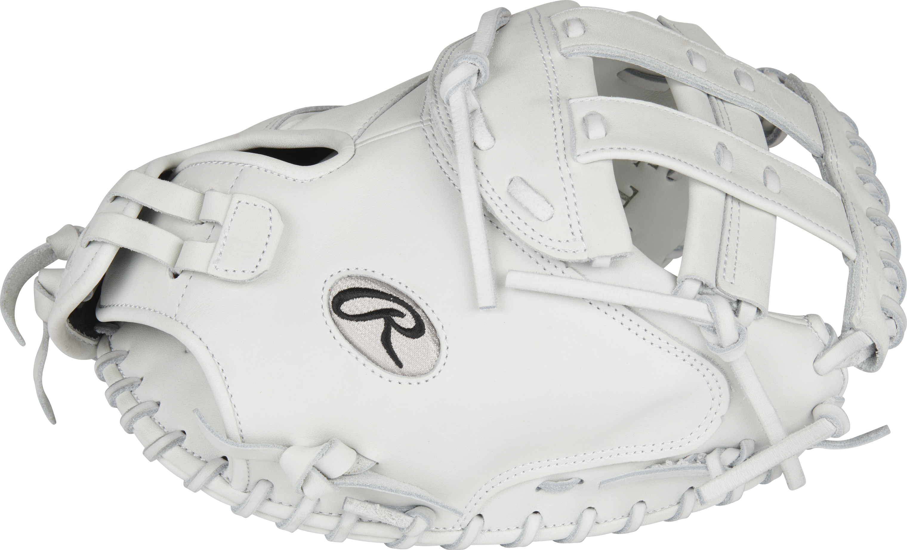 Rawlings Liberty Advanced Catchers Mitt 34-Inch Softball Glove - Right Hand Thrower - White
