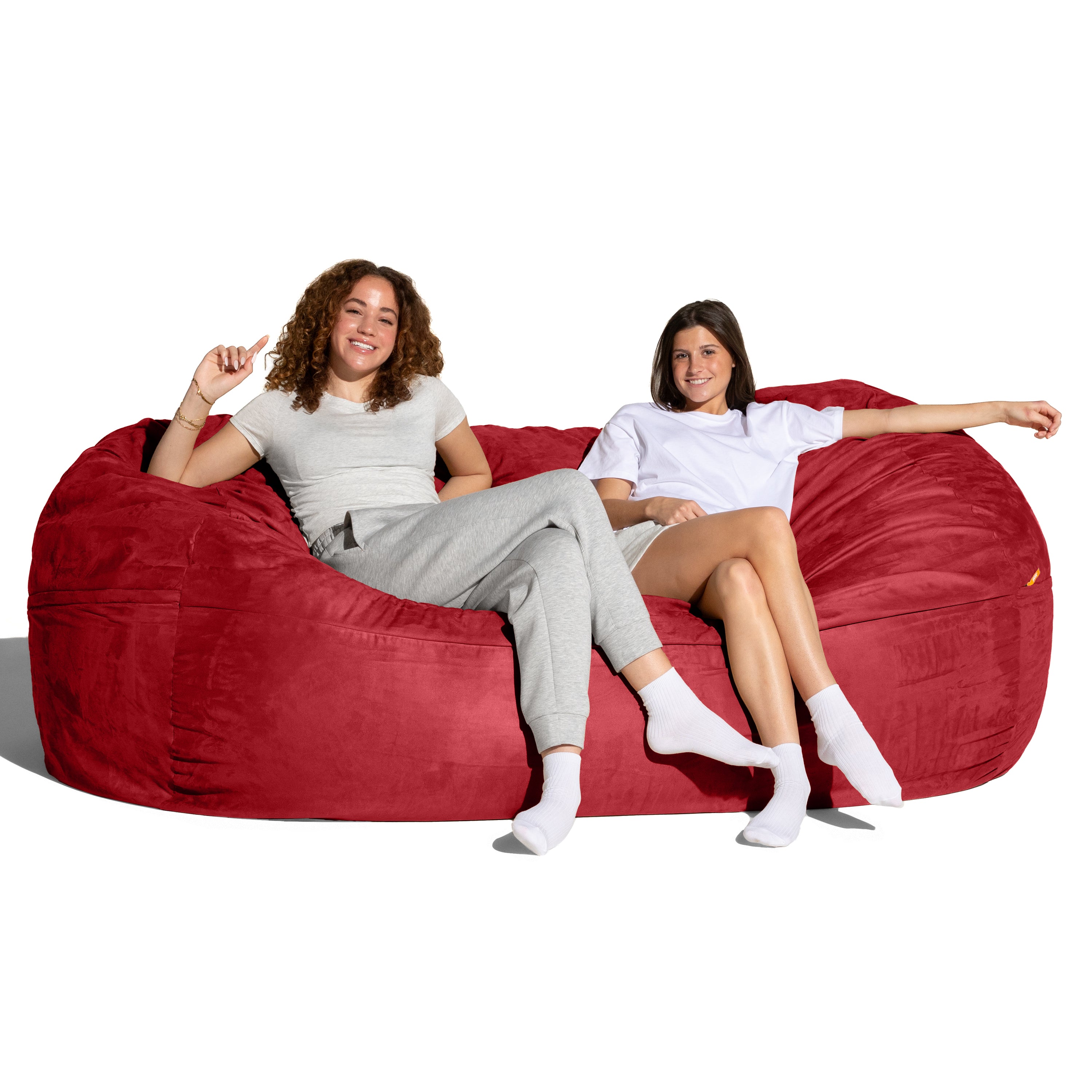 Jaxx 7 Foot Giant Bean Bag Sofa, Cinnabar