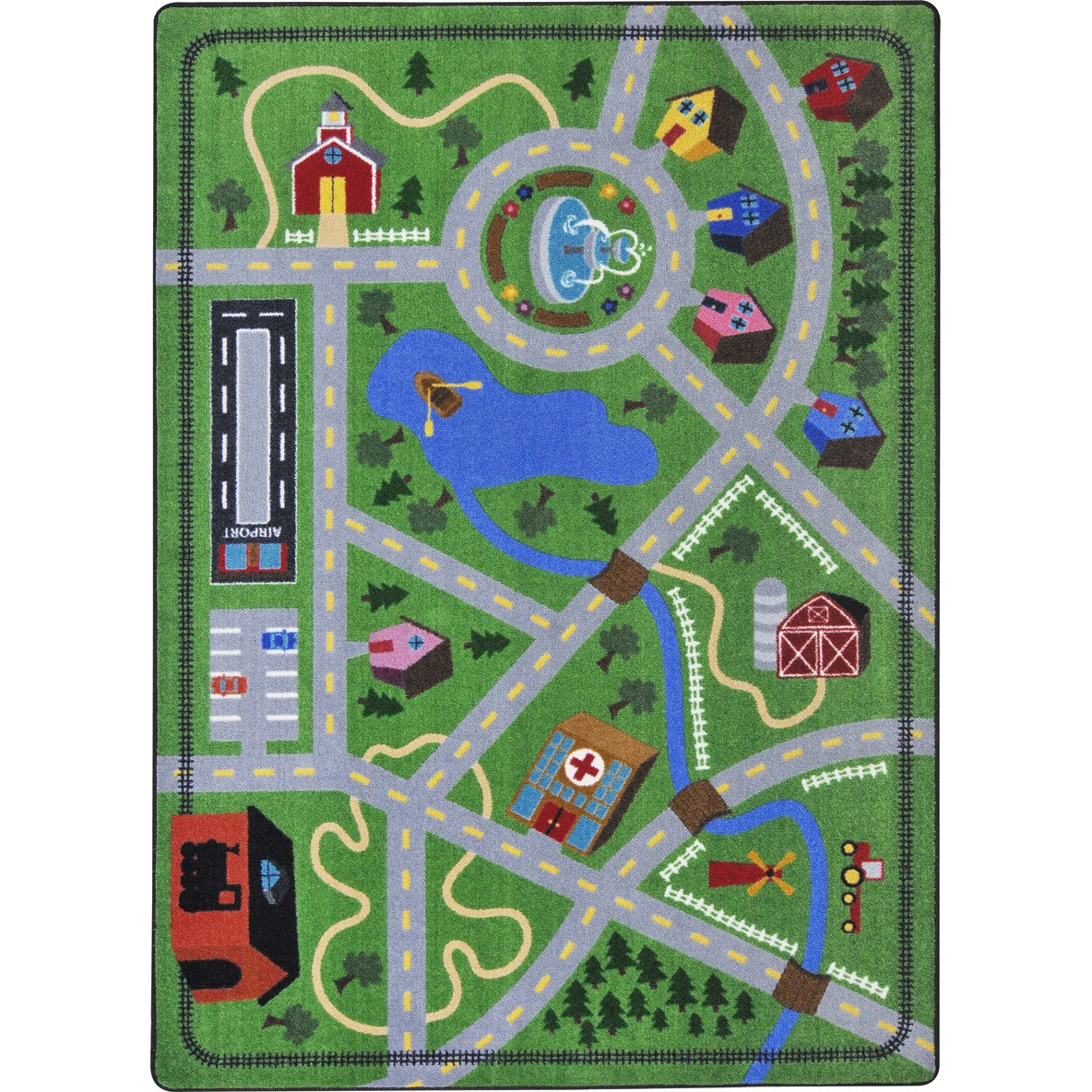 Neighborhood Explorer 5'4" x 7'8" area rug in color Multi