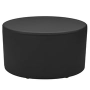 Pro Series Upholstered 30" Round Ottoman 18" Height - Black