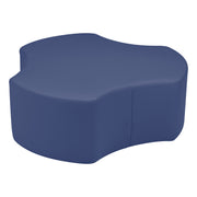 Pro Series Upholstered Cog Ottoman 12" Height - Navy