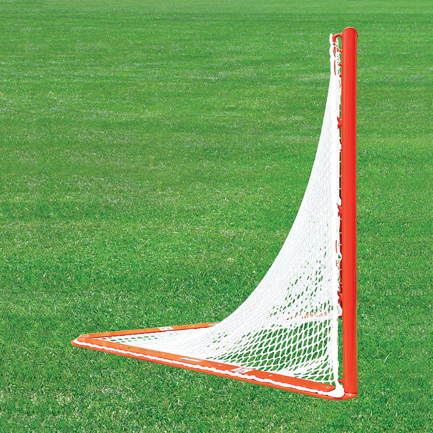 Box Lacrosse Replacement Net - NETX1  - (7mm) Seamless One-Piece Lacrosse Net (4 ft.H x 4 ft.W x 4 ft.D) (White)