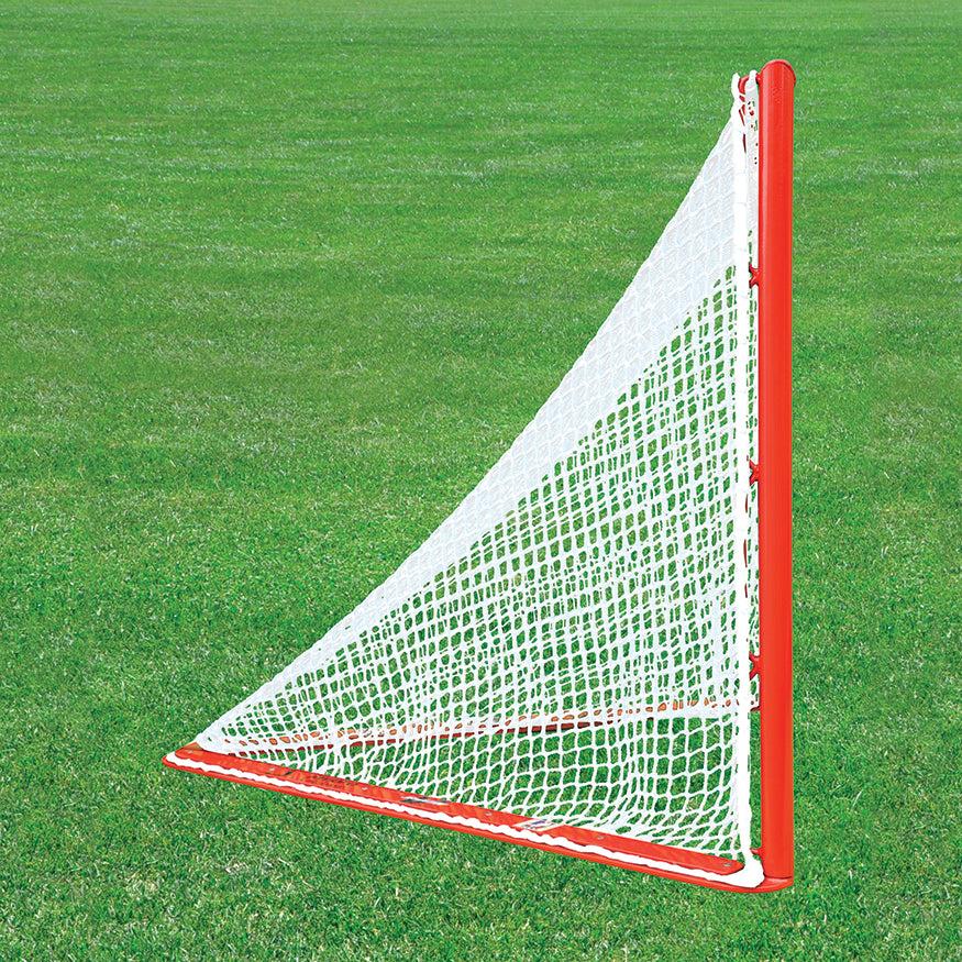 Box Lacrosse Replacement Net - NETX1  - (7mm) Seamless One-Piece Lacrosse Net (4 ft.H x 4 ft.W x 4 ft.D) (White)