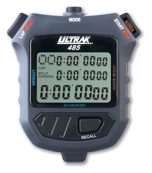60 Lap Memory Professional Stopwatch, 3-Liner Display