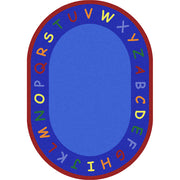 New Beginnings 5'4" x 7'8" Oval area rug in color Multi