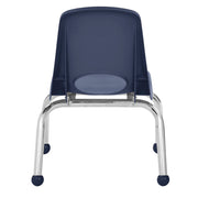 10" Stack Chair with Ball Glides - Navy