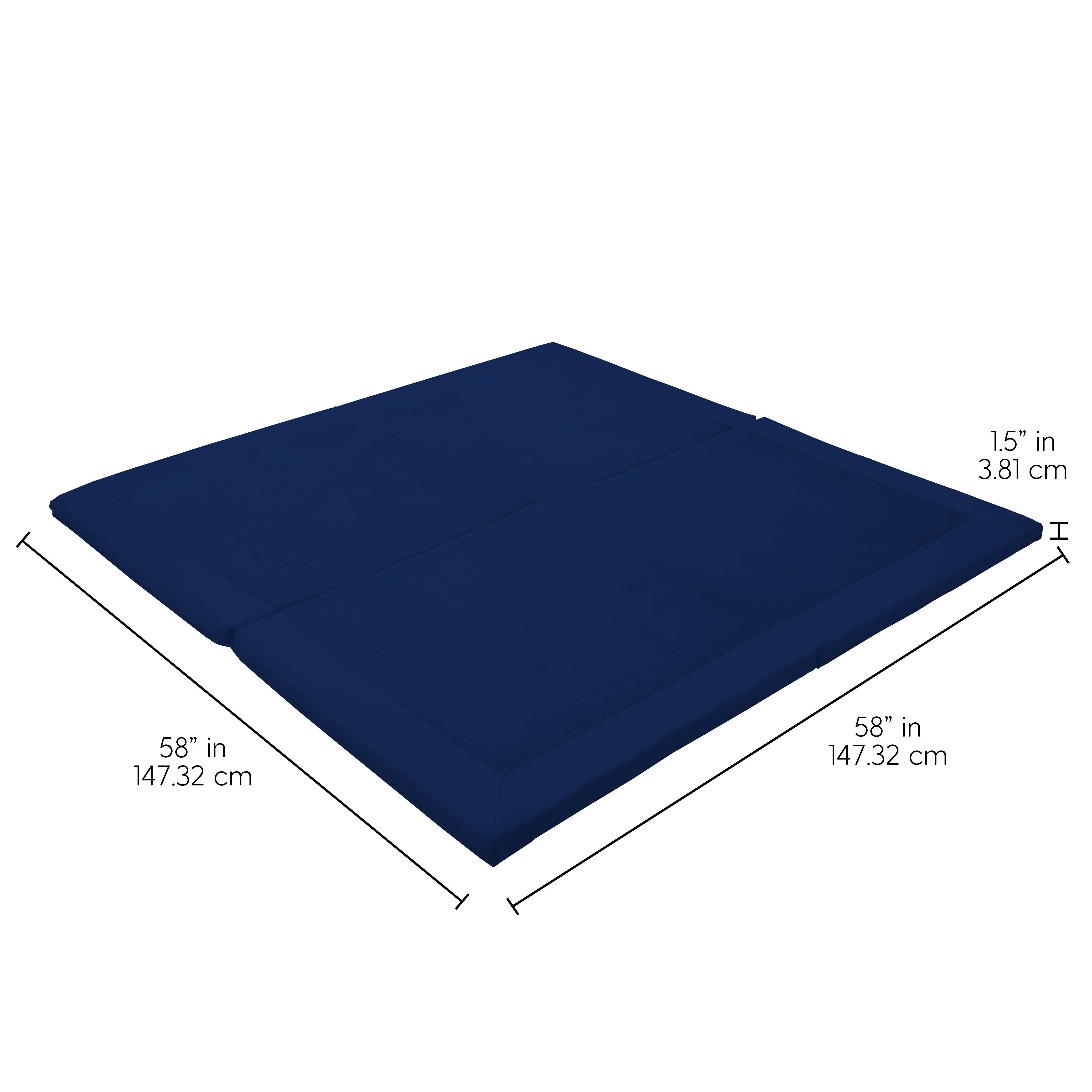 SoftScape Two-Texture Space Saver 4-Fold Toddler Activity Mat - Eclipse