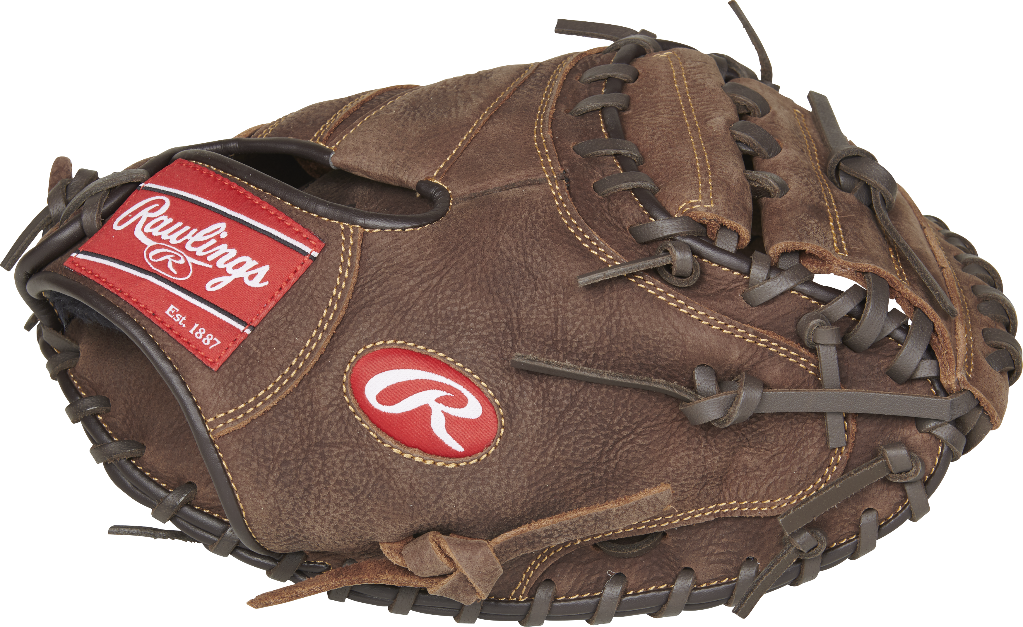 Rawlings Player Preferred Adult Series Catchers Mitt  33-Inch Baseball Glove - Right Hand Thrower - Dark Brown