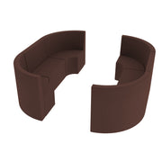Pro Series Rustic Tallback Chairs 18" Seat Height, 6-Piece Set - Walnut