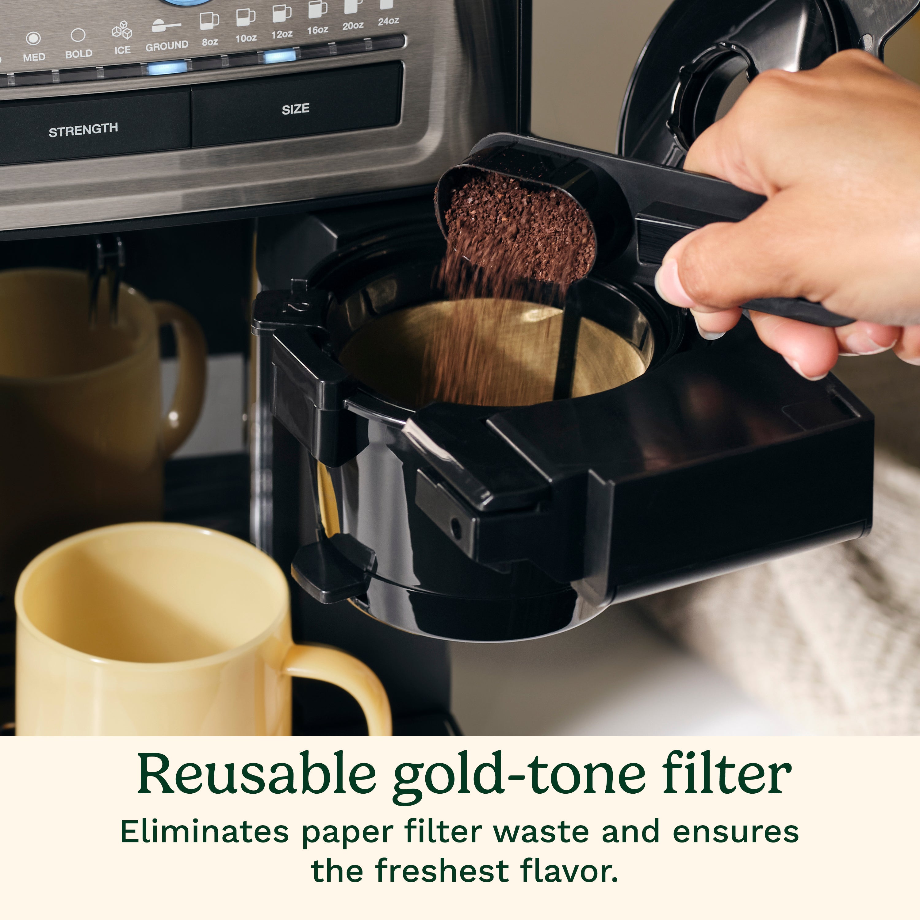 Custom Grind & Brew Single-Cup Coffee Maker