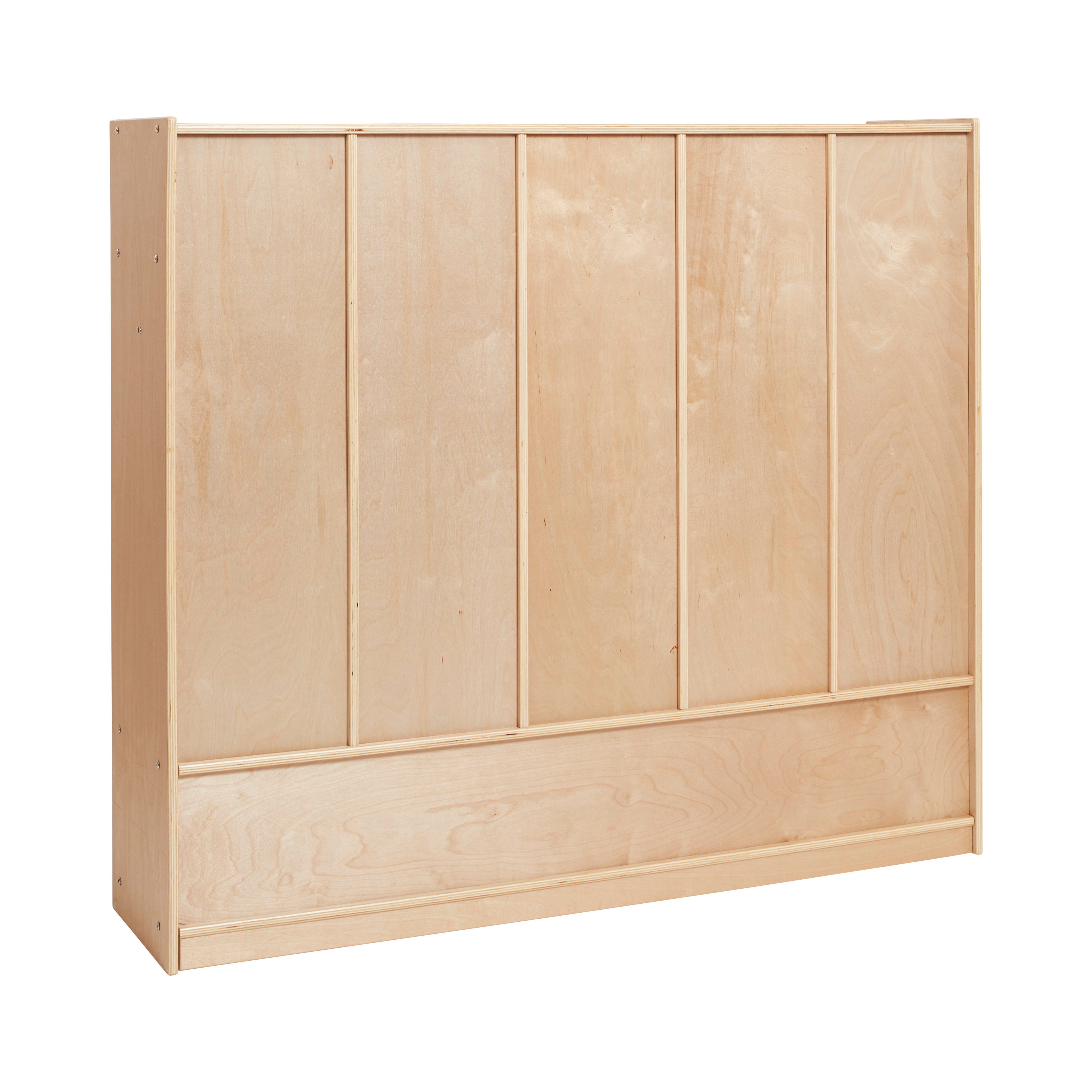 5-Section Straight Coat Locker - Natural