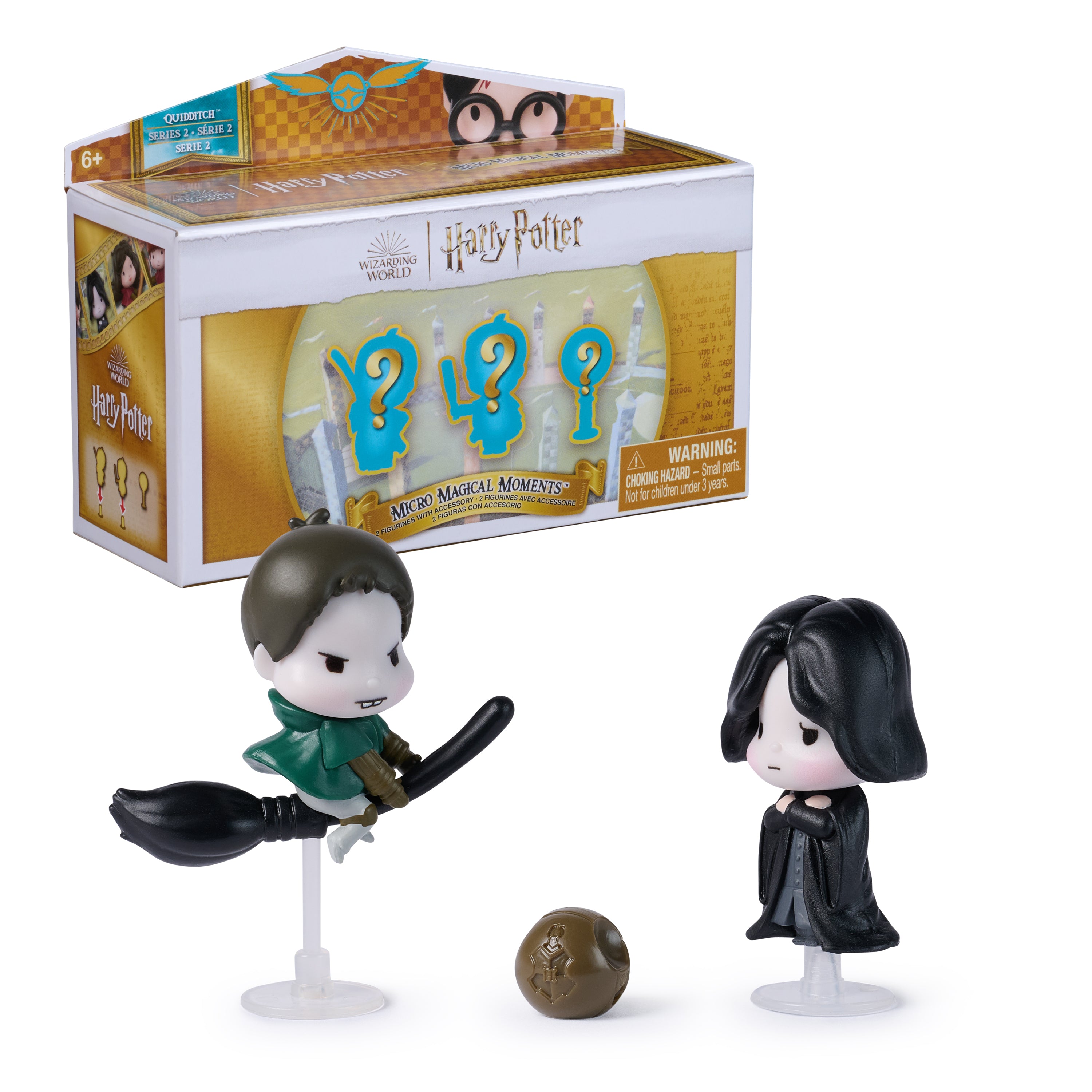 Wizarding World Harry Potter, Micro Magical Moments, Series 2, Quidditch 2-Pack Surprise Blind Box Figures Styles May Vary, 1.5-inch, Kids Toys for Ages 6 and up