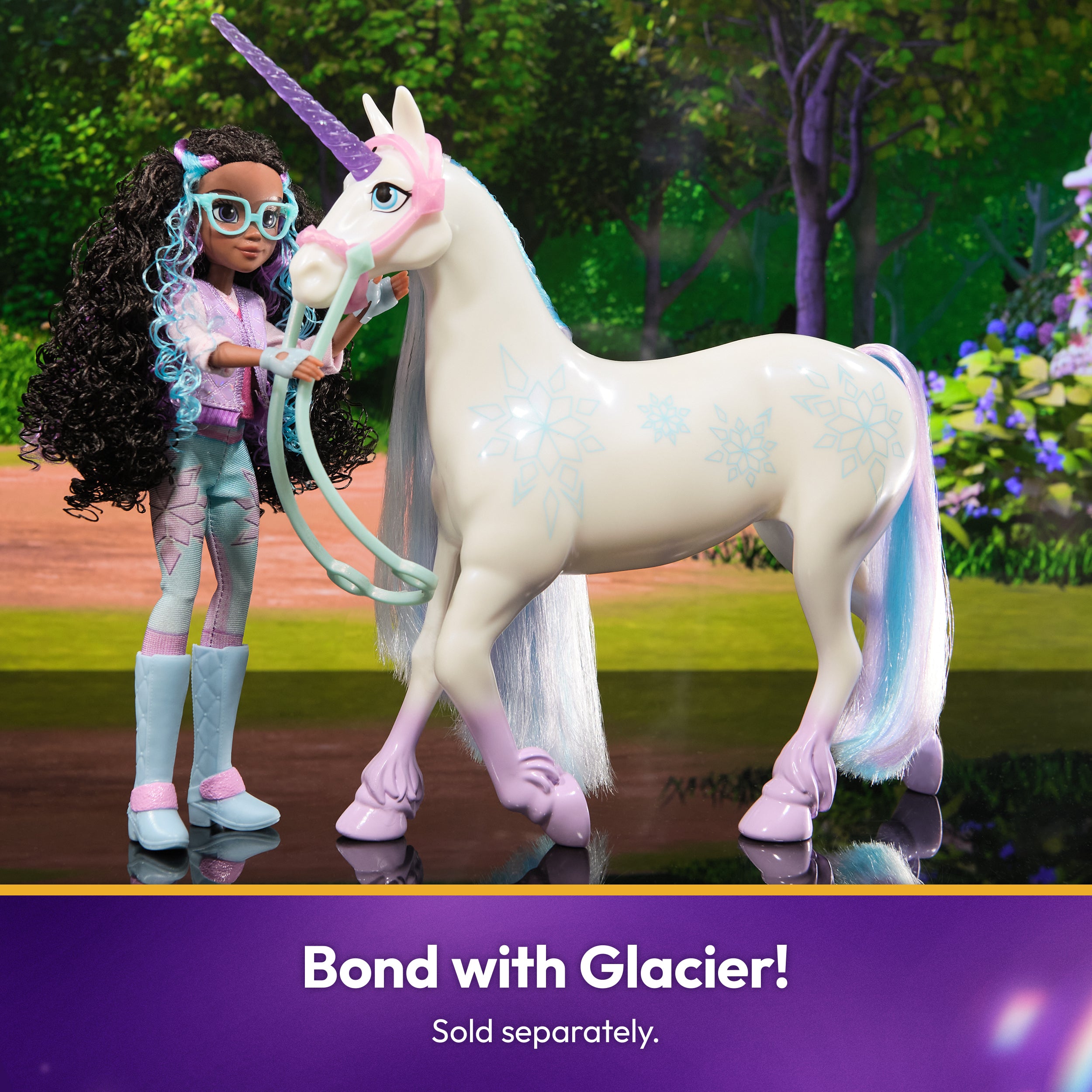 Unicorn Academy, Layla Doll with 5 Accessories, 9.5”, Dolls & Unicorn Toys for Girls Ages 4 and up