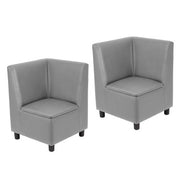 Kid Comfort Collective Modular Corner Chairs, 2-Piece - Gray