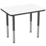 24" x 36" Rectangle Dry-Erase Activity Table with Adjustable Super Legs - Whiteboard/Black
