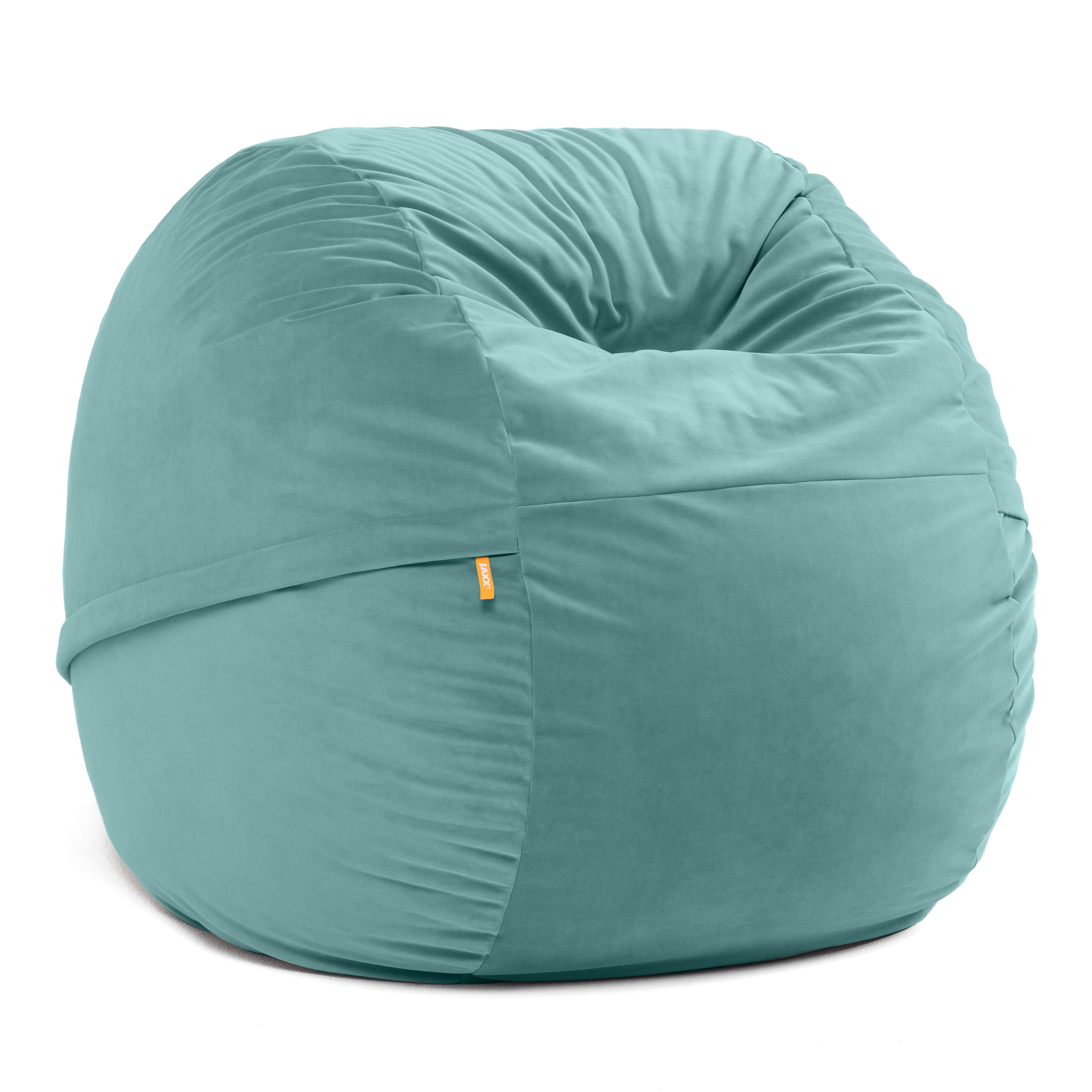Jaxx Pillow Saxx 5.5-Foot Décor Bean Bag Giant Floor Pillow Lounge, Lush Velvet Black
