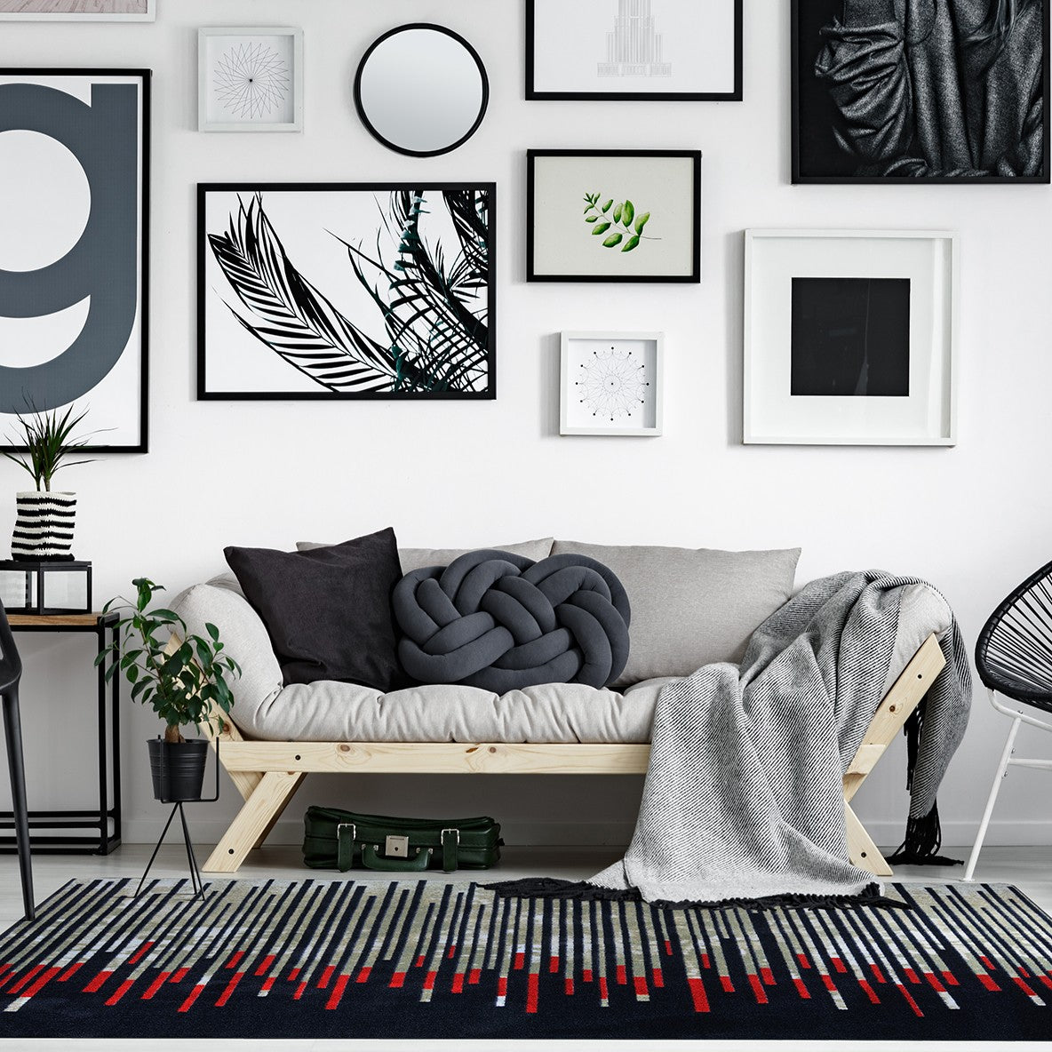 Nightlife 10'9" x 13'2" area rug in color Garnet