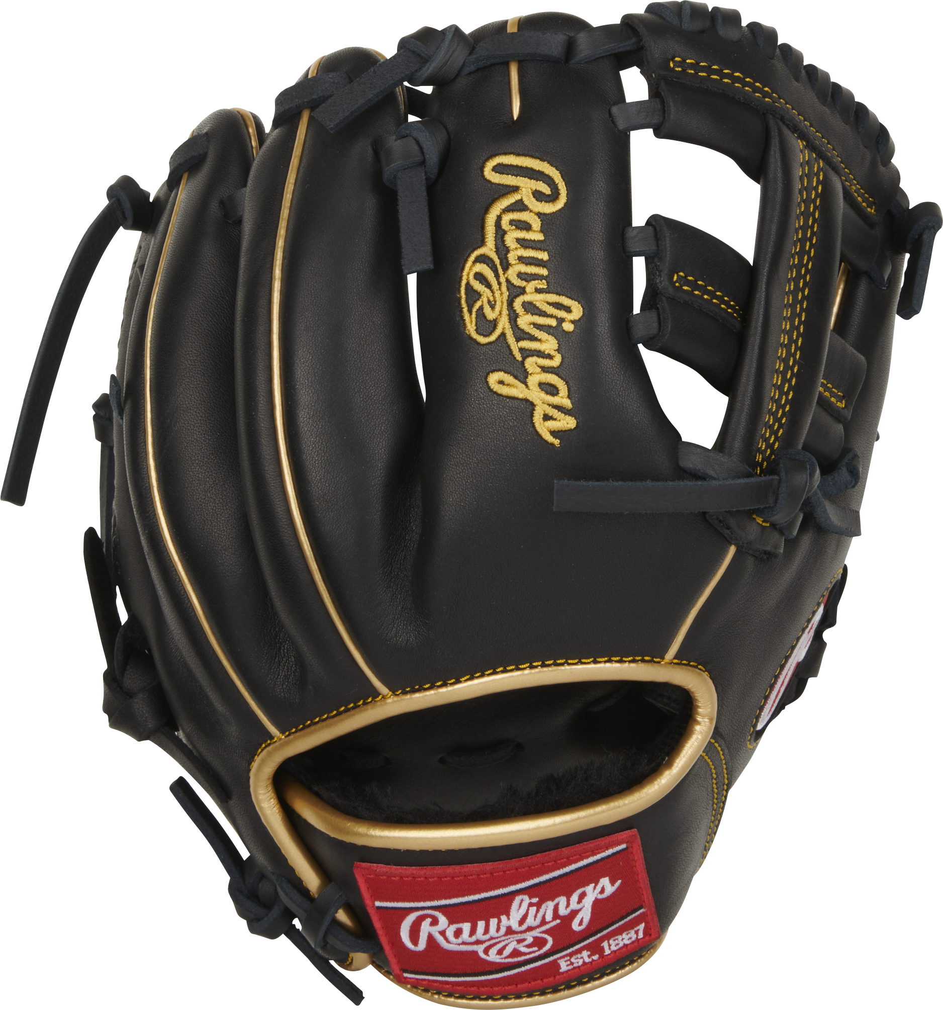 Rawlings R9 Baseball Series Training 9.5-Inch Baseball Glove - Right Hand Thrower - Black