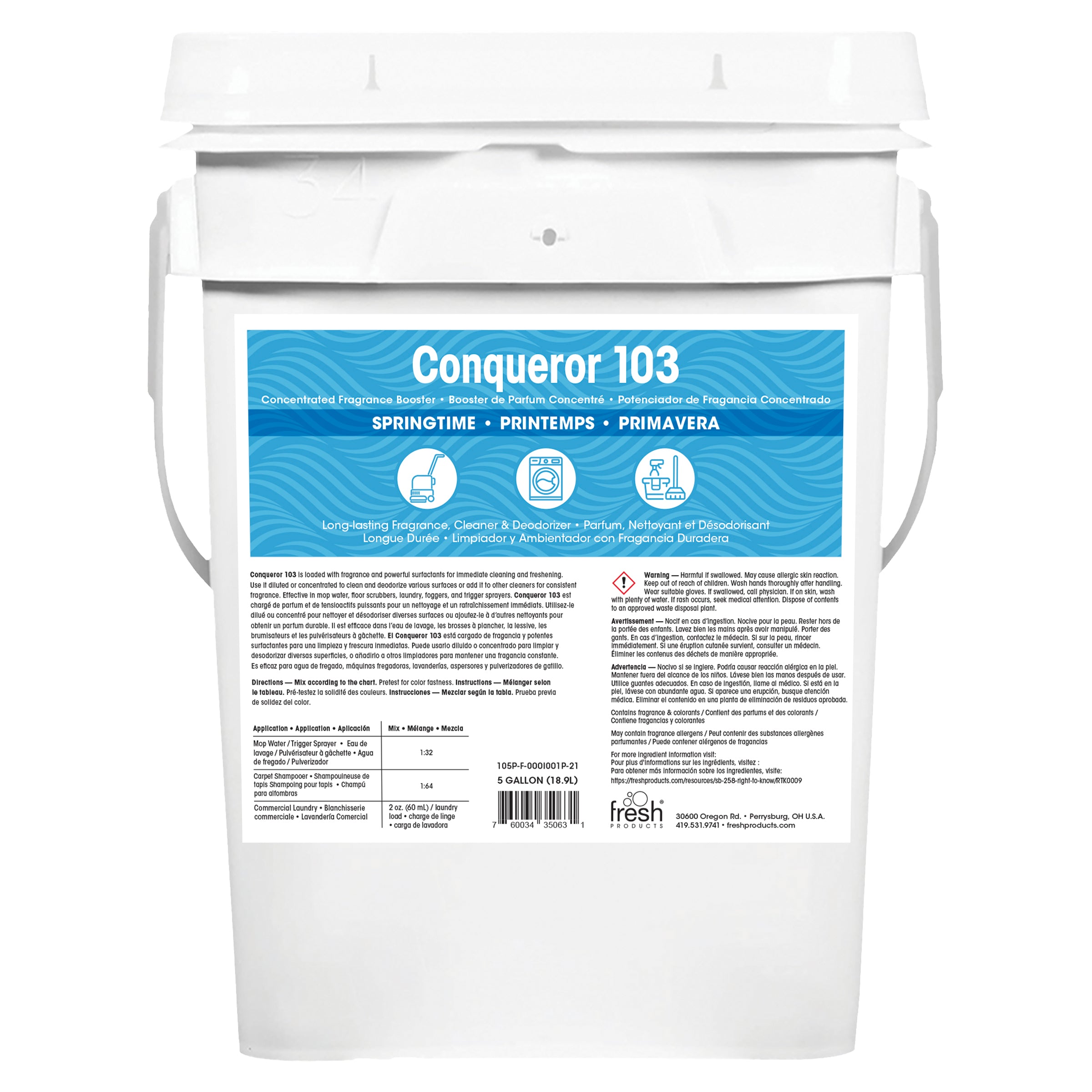 Conqueror 103 Liquid - 5 gallons Fresh Air (1 Pack)