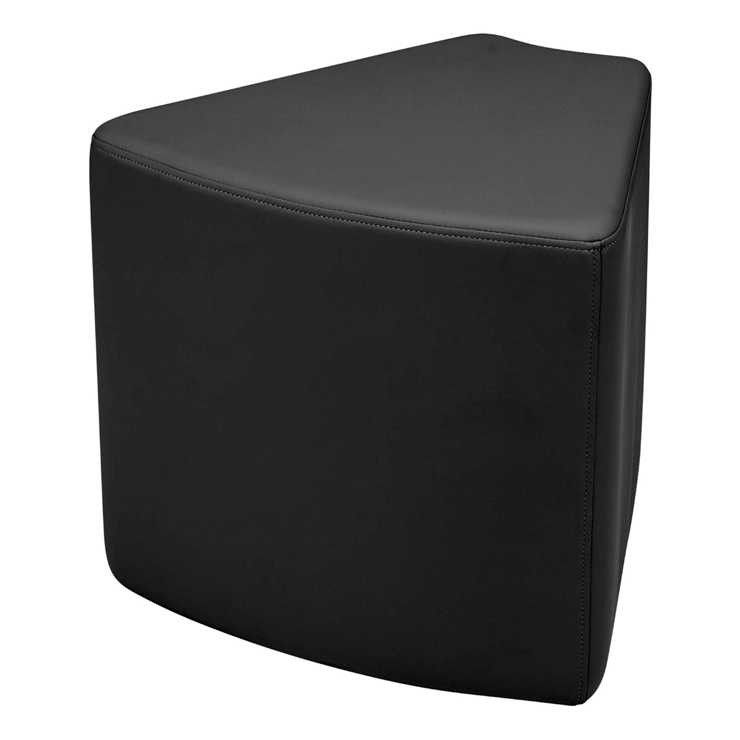 Pro Series Upholstered Wedge Ottoman 18" Height - Black