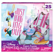 Spin Master Games, Disney Princess Puzzles, 25 Pieces, Soft Foam Kids Puzzle Featuring Rapunzel, Mulan, Merida, for Ages 4 & up
