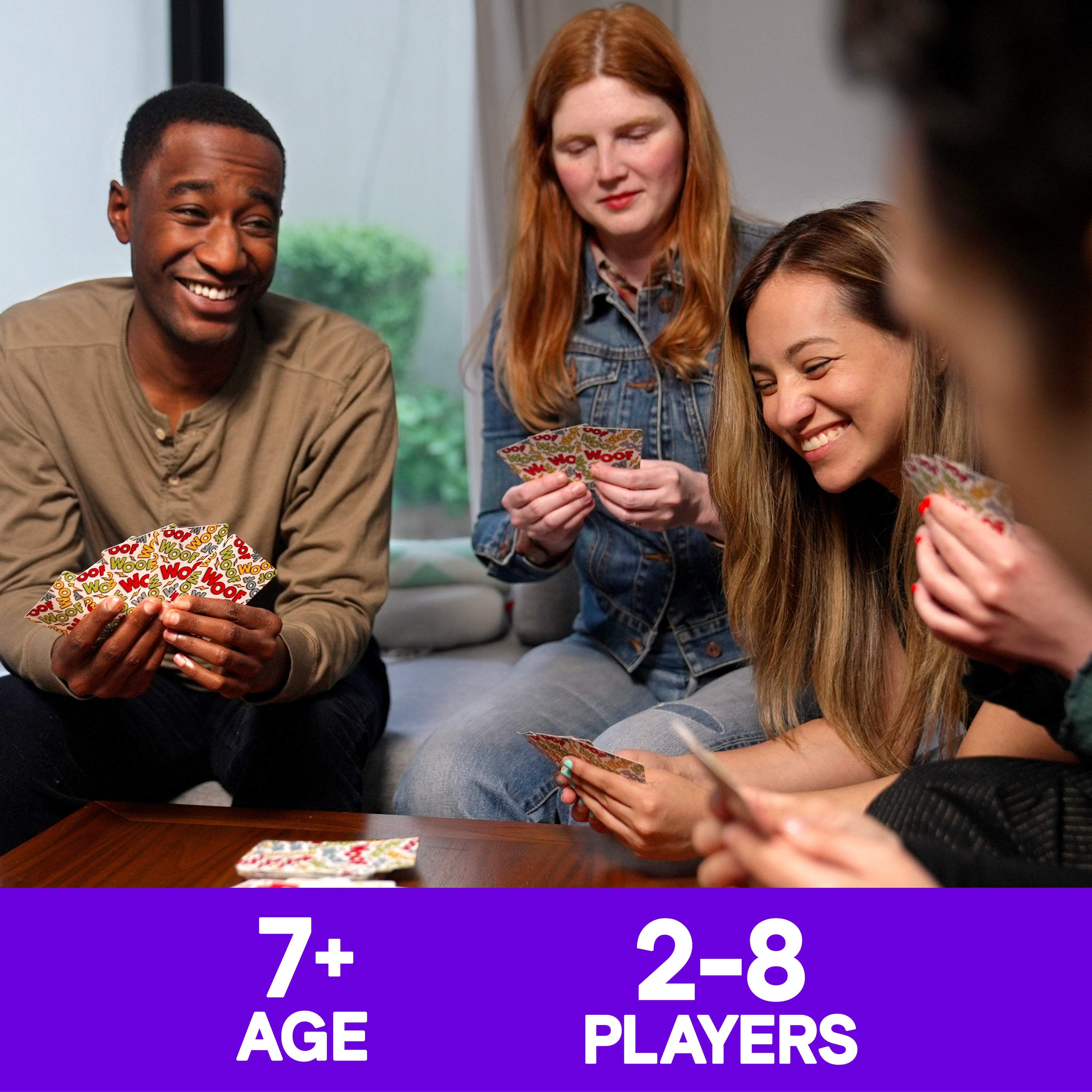 Spin Master Games, Woof Woof Woof: A Fast-Paced Classic Matching Card Game Battle Featuring Hilarious Animal Sounds , Fun Activity for Teens, Adults & Family Game Night, 2-8 Players, for Ages 7 & Up