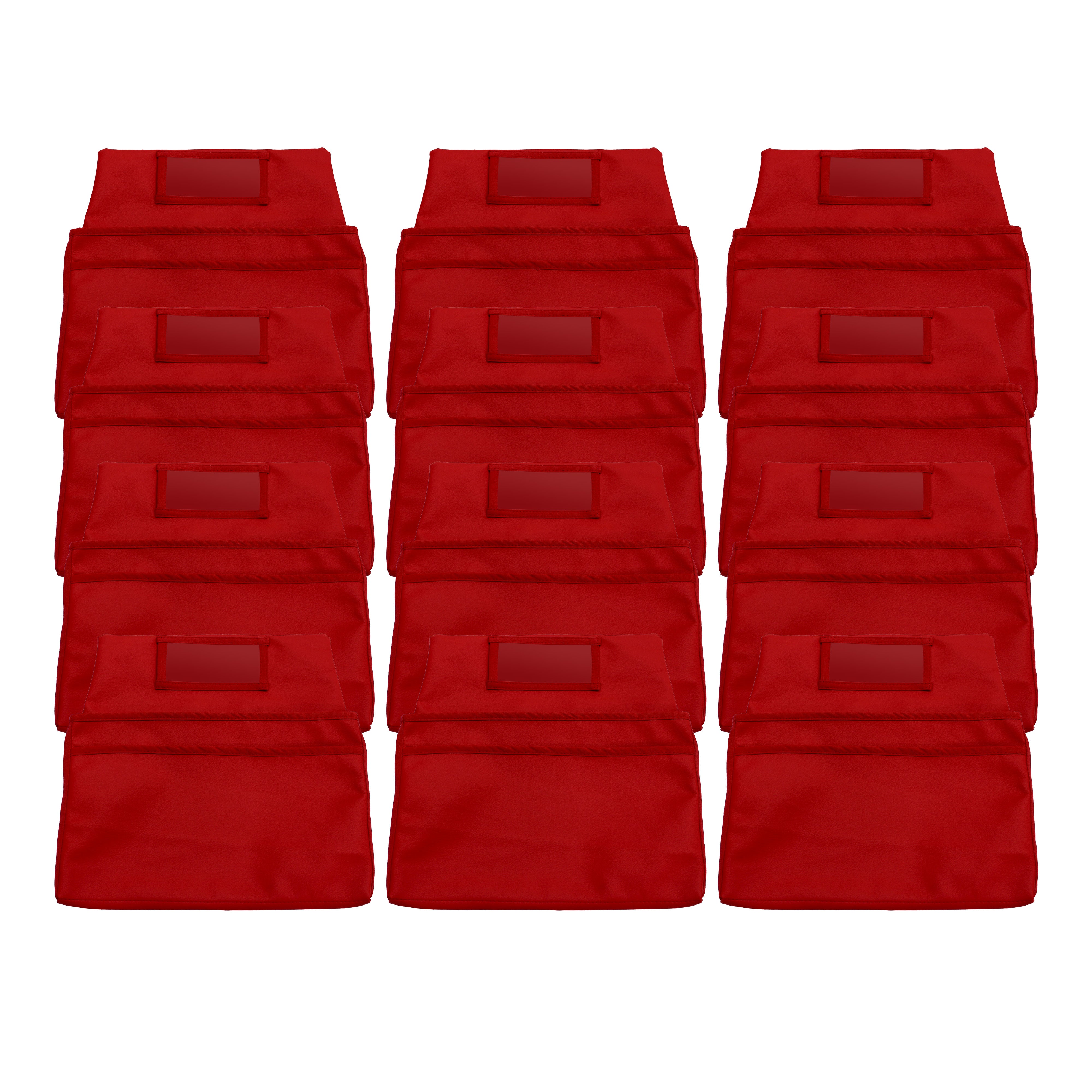 Vinyl Seat Companions, Large, 12-Piece - Red