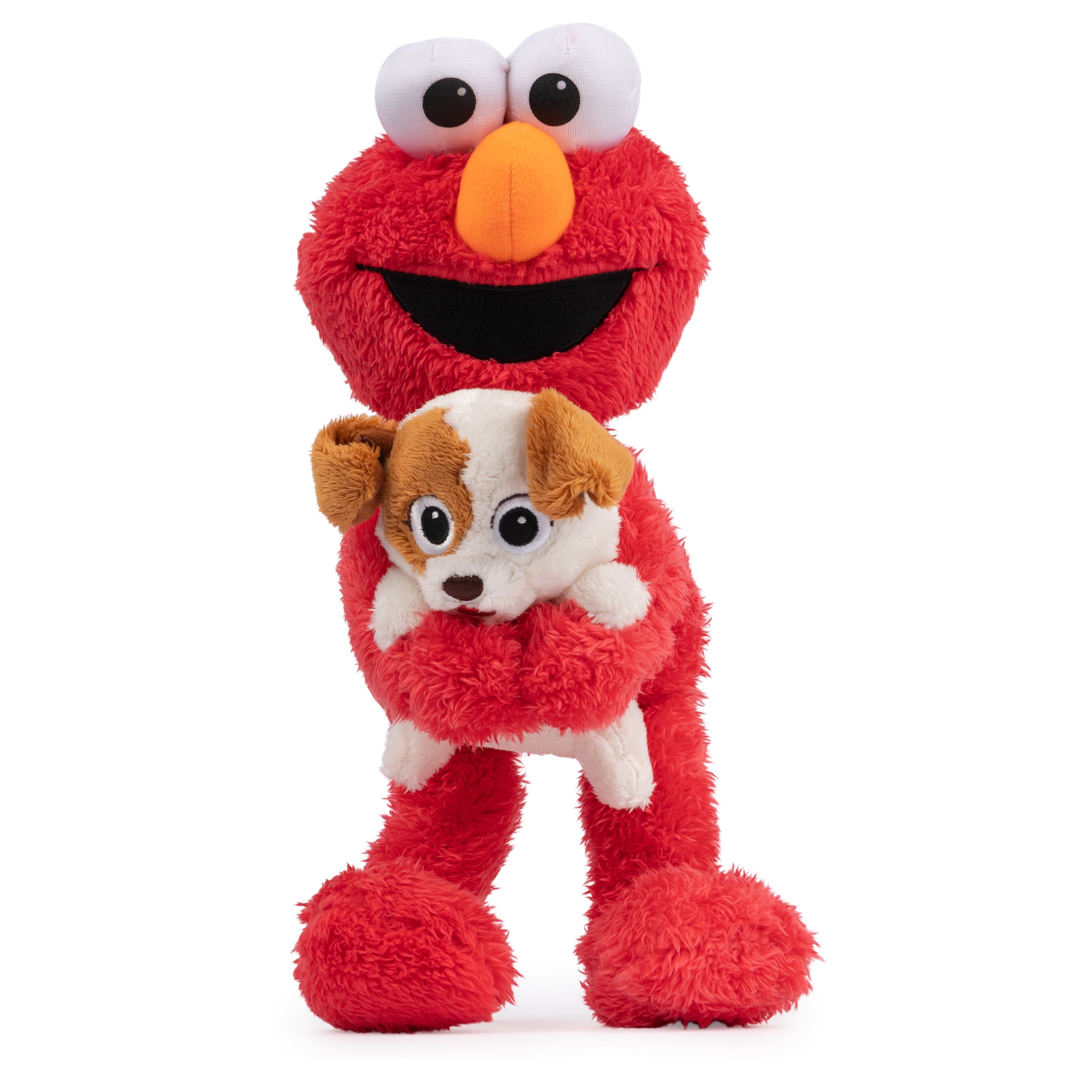 GUND Sesame Street Official Furry Friends Forever Dance & Play Elmo and Tango Animated Plush, Plush Sensory Toy for Ages 1 & Up, Red/Cream, 13”