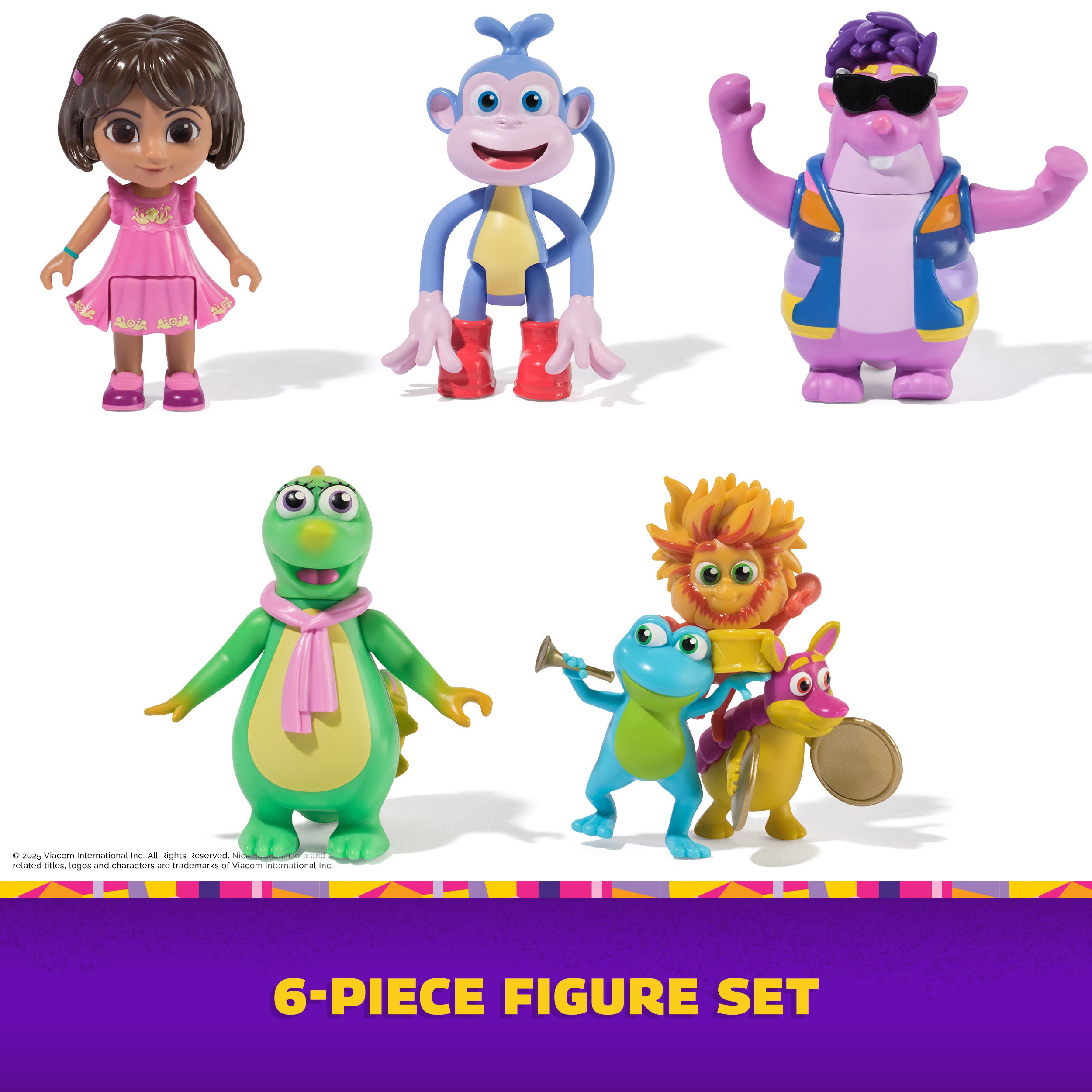 Dora, Fantastic Friends Gift Pack with Dora, Boots, Tico, Isa, and the Fiesta Trio, Toy Figures, Kids Toys for Girls & Boys Ages 3 and Up