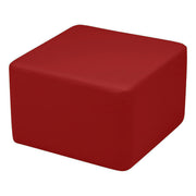Pro Series Upholstered Square Ottoman 12" Height - Crimson