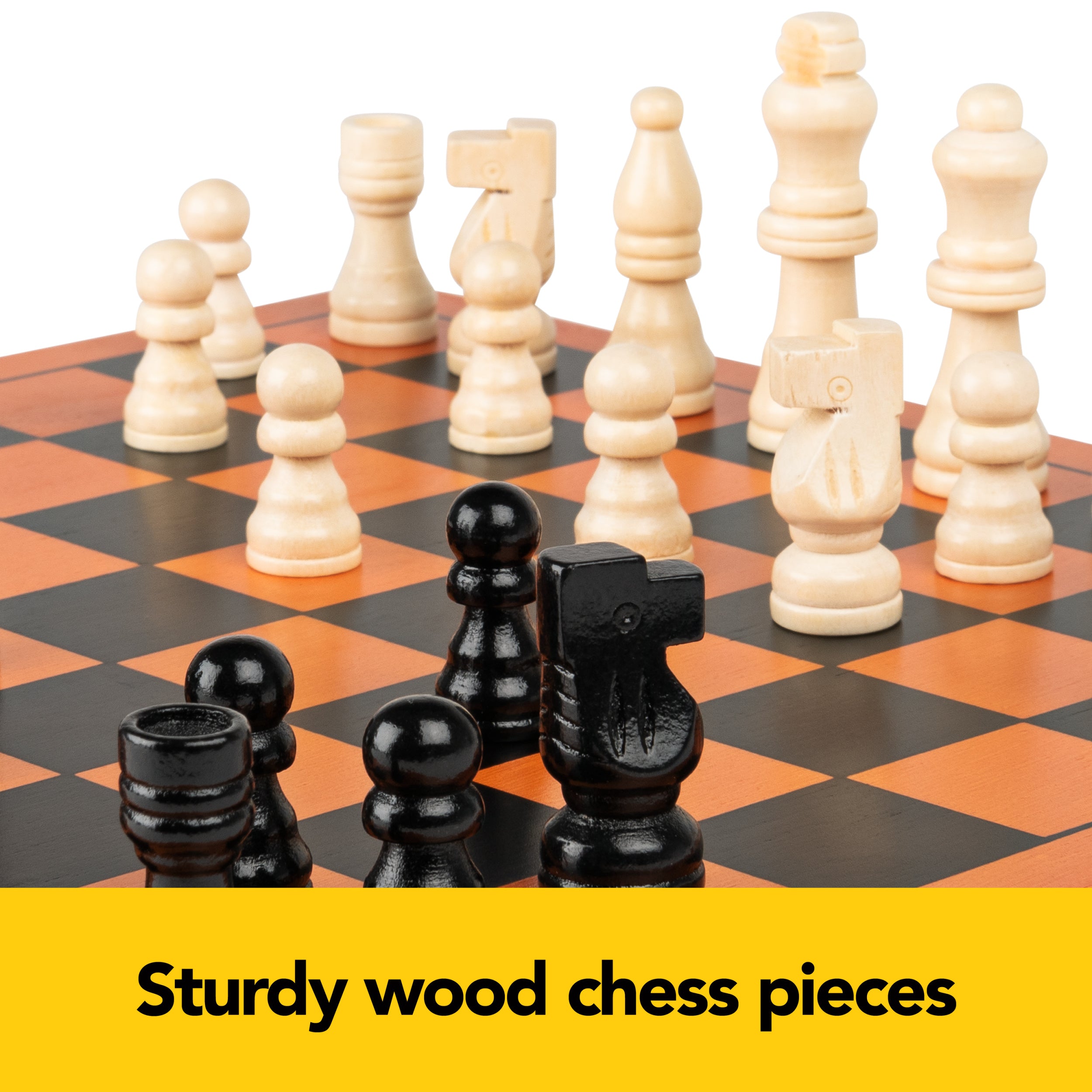 Cardinal Classics, Wood Chess Set with Chess Board and Wood Chess Pieces 2-Player Strategy Board Game, for Adults and Kids Ages 8 and up