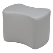 Pro Series Upholstered Bowtie Ottoman 18" Height - Gray