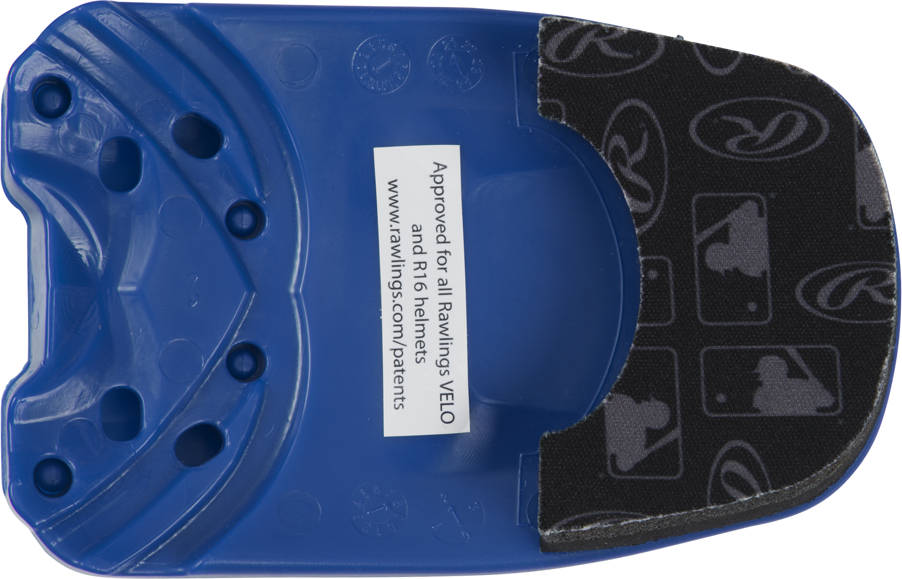 Rawlings Reversible Extension For R16 Batting Helmet - Right Handed Batter/Left Handed Batter - Royal