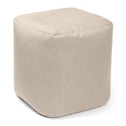 Jaxx Luckie Outdoor Patio Bean Bag Ottoman, Flax