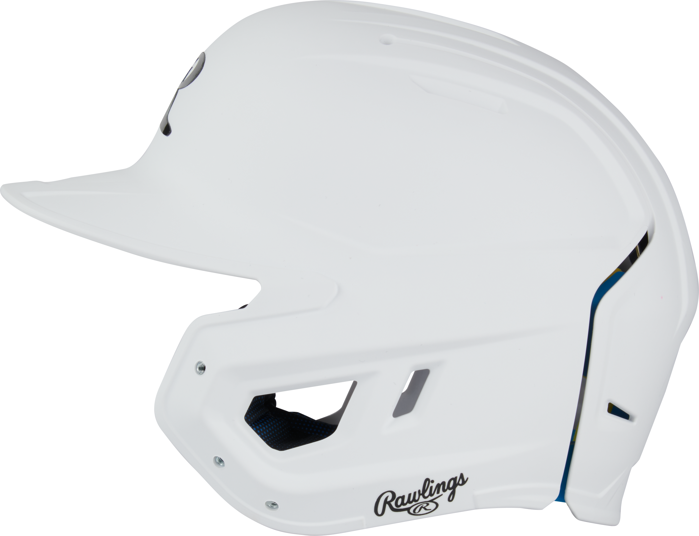 Rawlings Mach Fit Matte Osfm Batting Helmet - White
