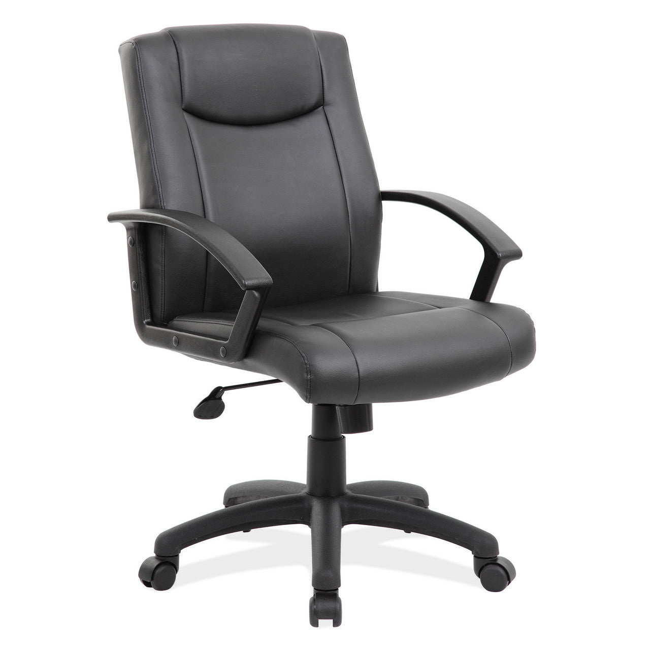 OfficeSource Advantage Executive Mid Back with Black Frame - Black
