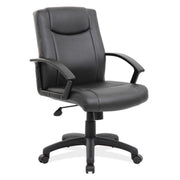 OfficeSource Advantage Executive Mid Back with Black Frame - Black