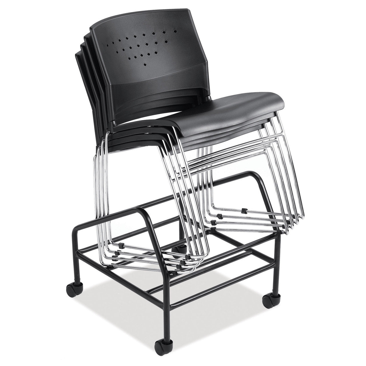 OfficeSource Tower Chair Dolly - Black