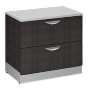 OfficeSource Cosmo Collection Two Drawer Lateral Drawer - Steely Gray